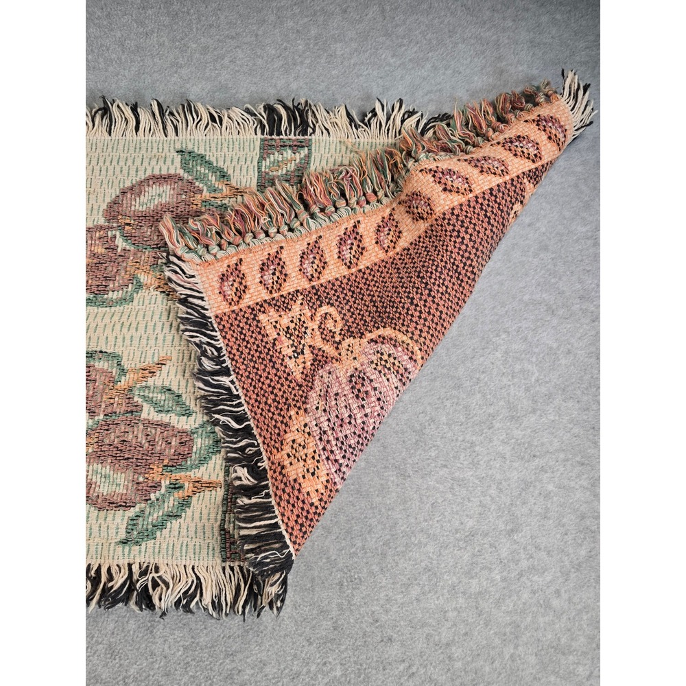 Vintage Fall Harvest Thanksgiving Tapestry Table Runner Autumn Pumpkin 38x20 - Picture 4 of 7
